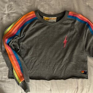 Aviator Nation Bolt Crop Sweatshirt